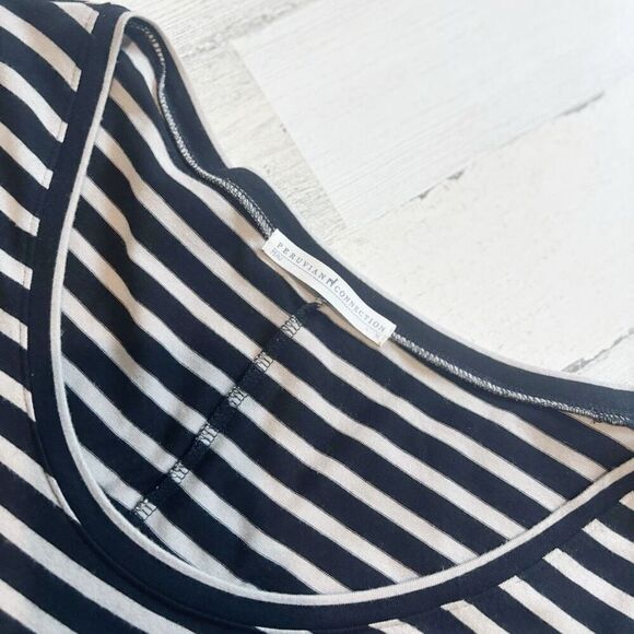 Peruvian Connection Marinero Striped Long Sleeve Maxi Dress size M - Picture 2 of 3